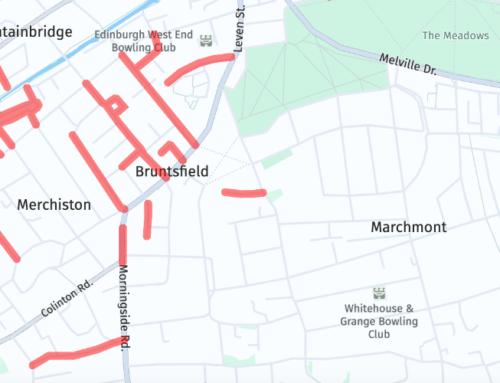 Bruntsfield Winter Windows Map