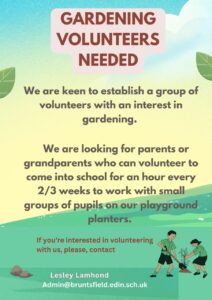 Gardening Volunteers Needed