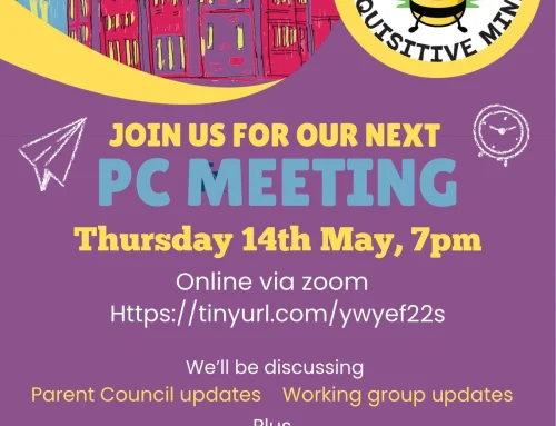 PC Meeting Thursday 14th May 7pm Zoom