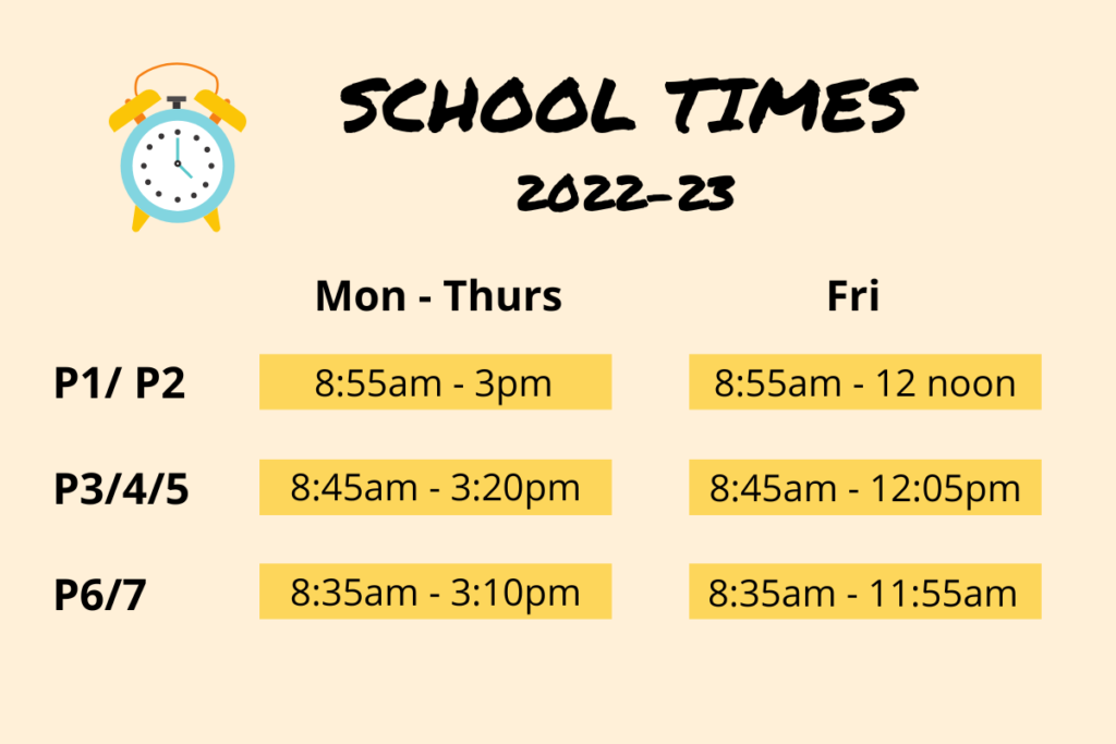 school times 2022 to 2023